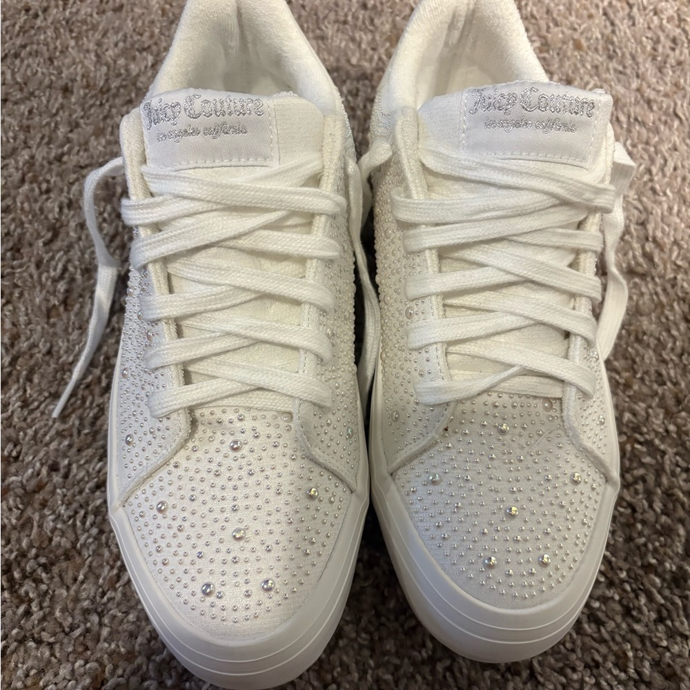 Juicy Couture White Studded Sneakers - Picture 2 of 4